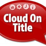 Cloud on title red sign